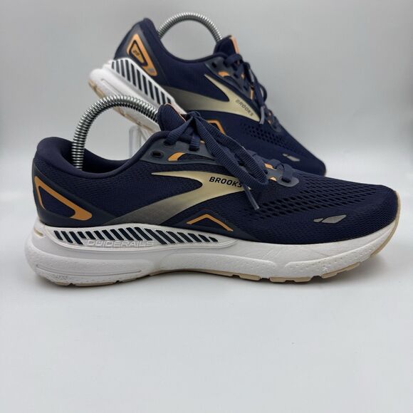 Brooks Adrenaline GTS 23 Women's Size 9 Running Shoes Peacoat/Peach - Picture 5 of 12